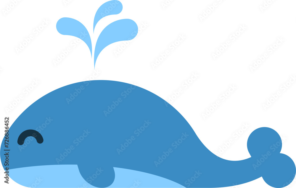vector of a cute whale vector of a cute whale