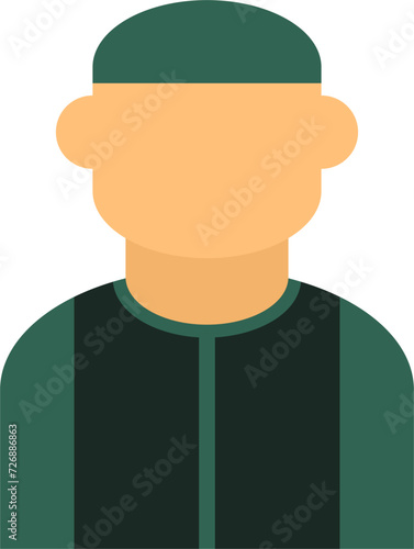 vector illustration of a Muslim