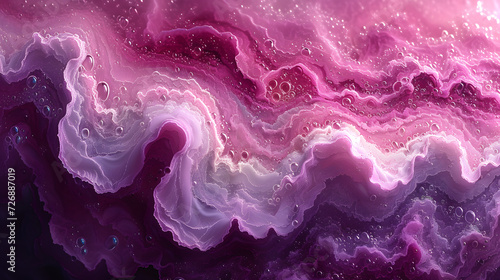 Abstract Painting With Purple and Pink Colors