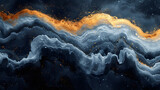 A Painting of a Wave in the Sky