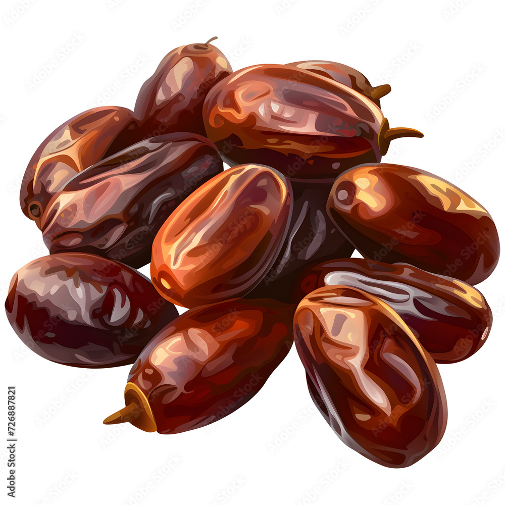 Dates on isolated background Dates on isolated background