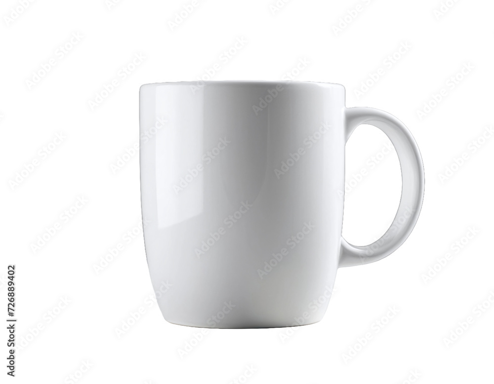 White coffee mug isolated transparent background White coffee mug isolated transparent background