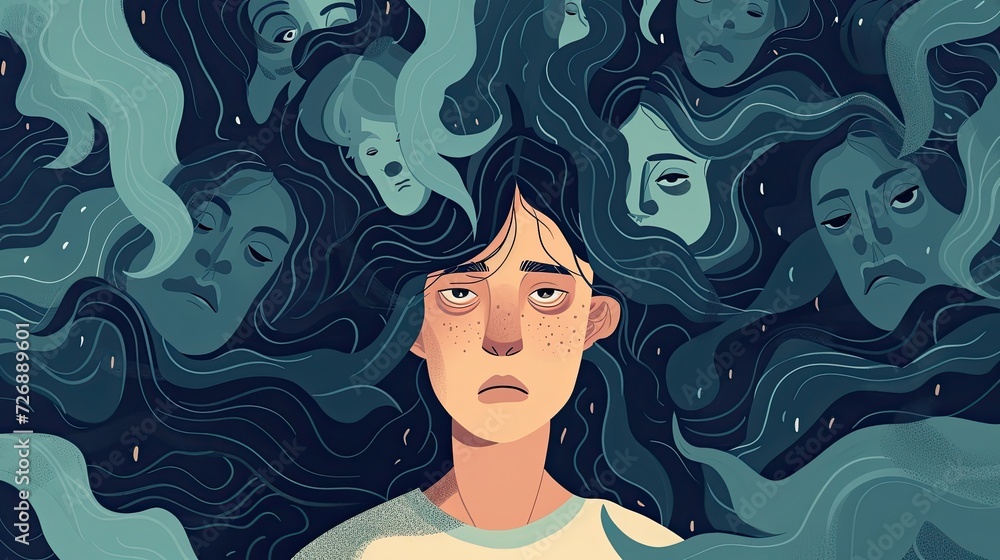 Banner Design for Mental Issue Background Banner Design for Mental Issue Background