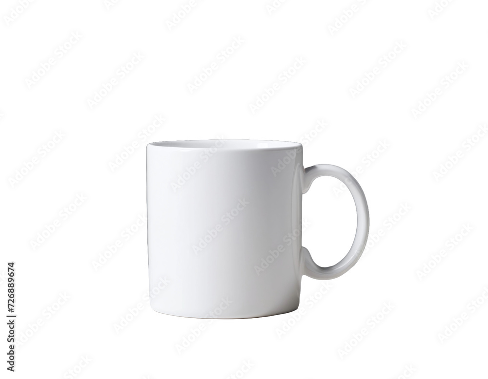 White coffee mug isolated transparent background White coffee mug isolated transparent background