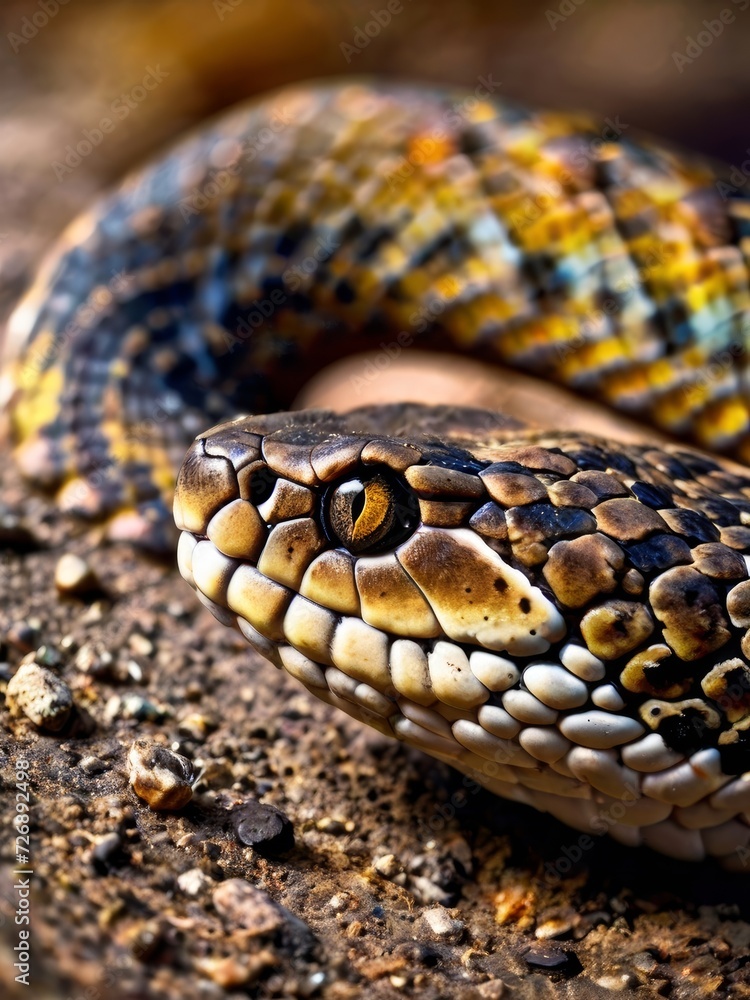 close up of a snake