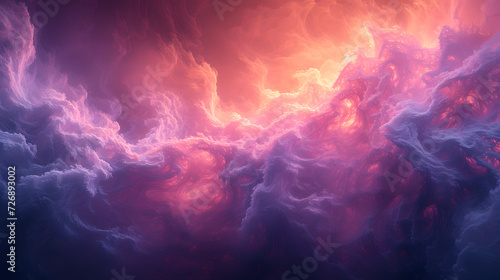 Colorful Cloud Filled With Pink and Purple Clouds