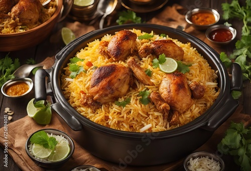 nner Traditional Iftar view meal Ramadan biryani food Top chicken bombay indian spicy