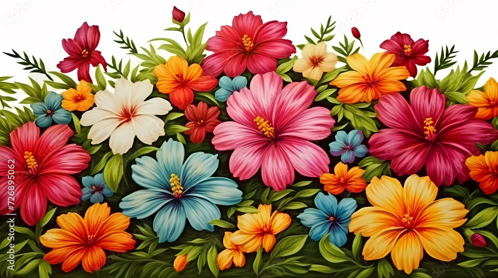 Seamless flower background, colorful flower background Seamless flower background, colorful flower background