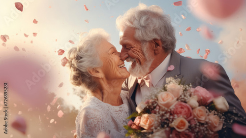 A celebration of enduring love--grandpa and grandmas wedding.