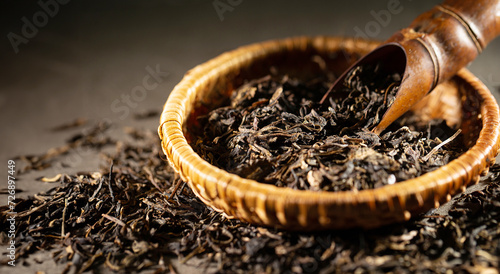 dried leaf tea, dried tea photo