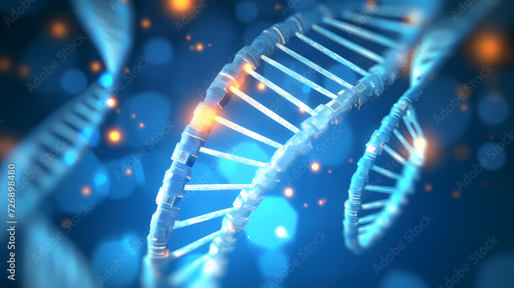 Helix DNA polygonal wireframe molecule helix, medical concept background Helix DNA polygonal wireframe molecule helix, medical concept background