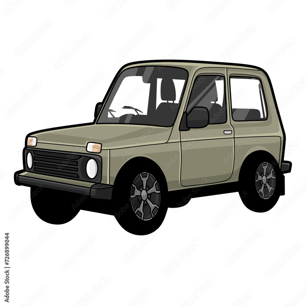 Vector illustration of car isolated for design t shirt,poster or etc,car illustration,cartoon car