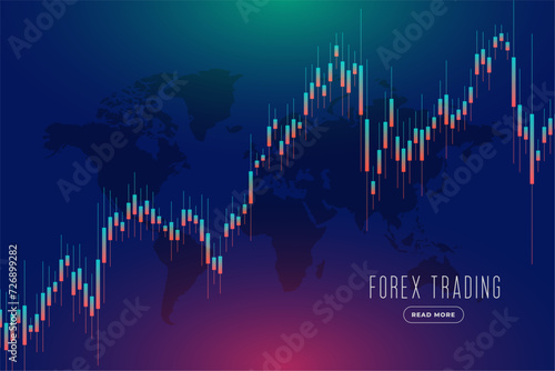 finance market graph background analyze data for profit and growth