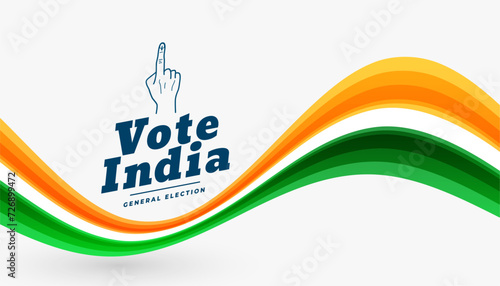 indian general loksabha election concept banner design