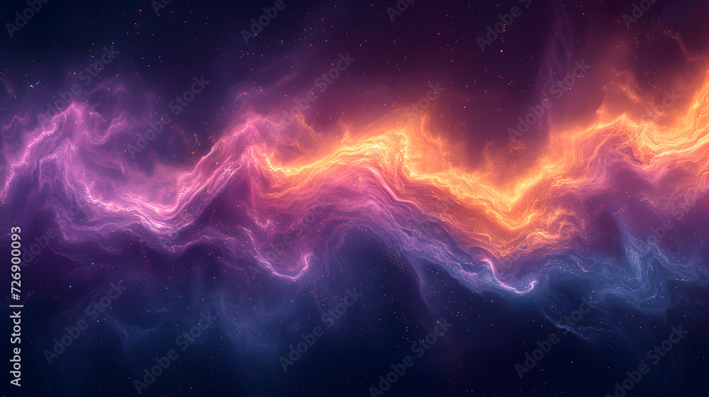 Colorful Background With a Wave of Light