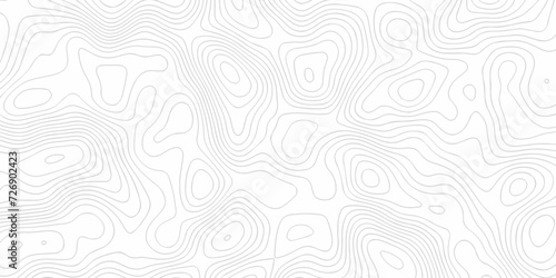 Abstract background with waves Geographic mountain relief. Abstract lines background. Contour maps. Vector illustration, Topo contour map on white background, Topographic contour lines. photo