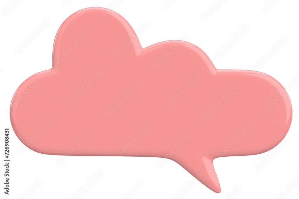 Speech Bubble. Text Box. 3D Illustration. Speech Bubble. Text Box. 3D Illustration.