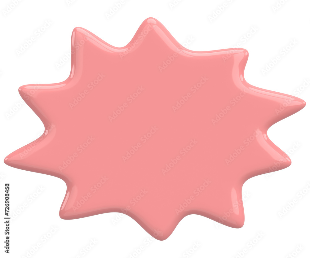 Speech Bubble. Text Box. 3D Illustration. Speech Bubble. Text Box. 3D Illustration.