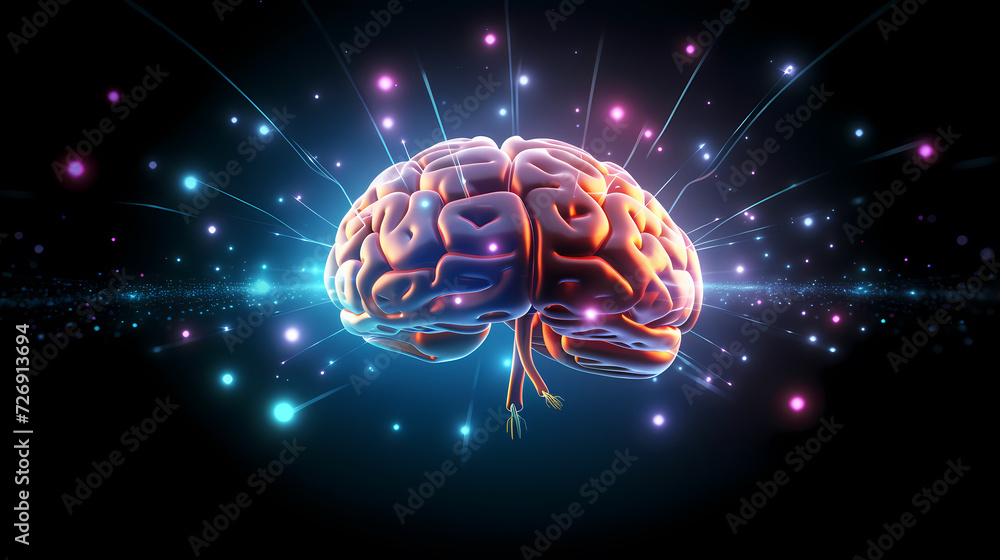 Fototapeta premium Creative and exciting concepts, bursting with great knowledge and creativity