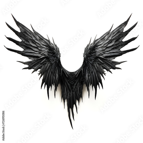black and white wings vector