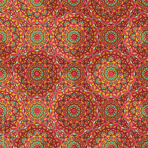 Beautiful Eastern Mandala Seamless Pattern
