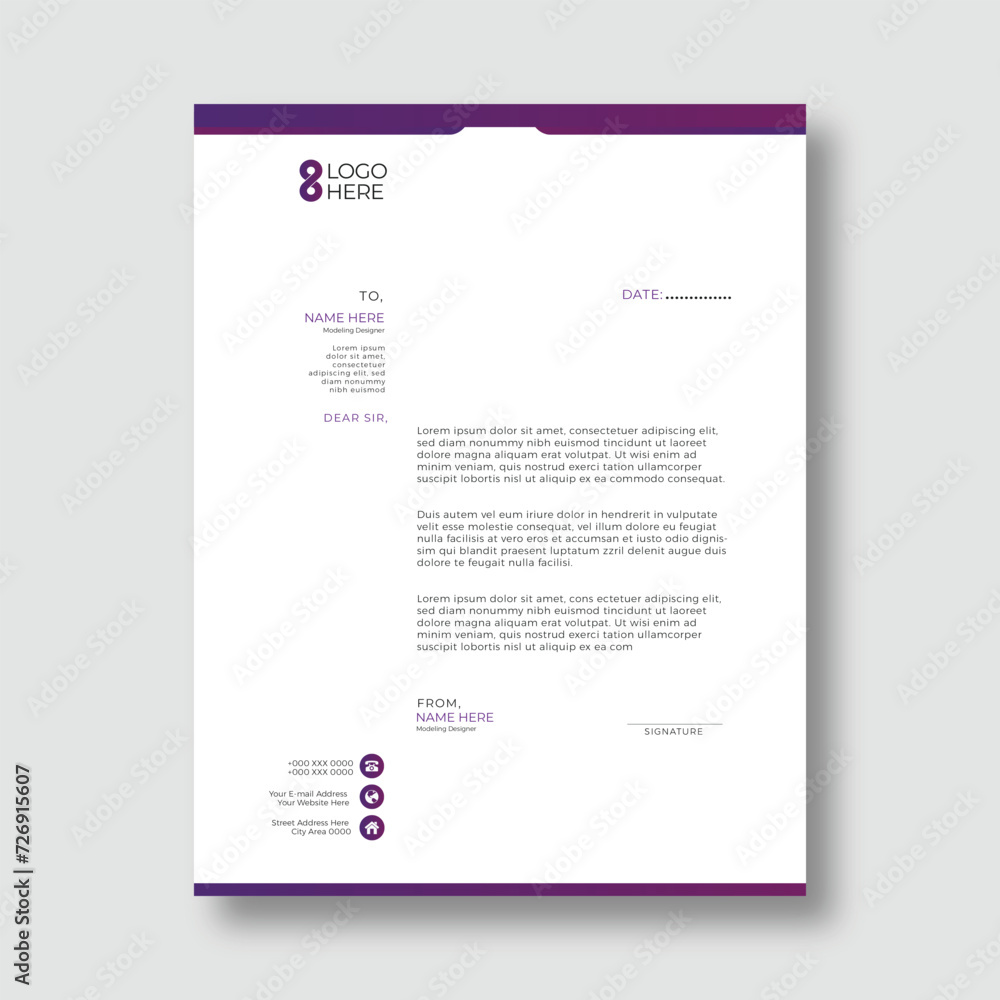 design template, creative modern letter head design template for your project. letterhead, letter head design template, creative modern letter head design template for your project. letterhead, letter head