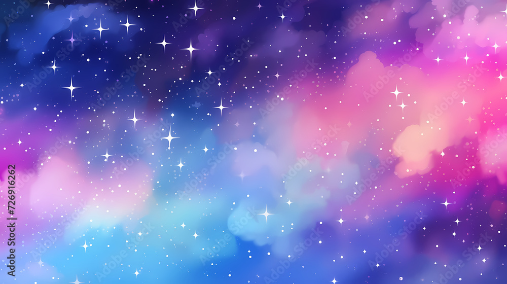 Obraz premium Sparkling starry night sky background