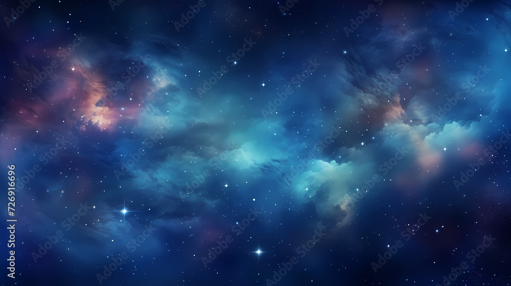 Obraz premium Sparkling starry night sky background