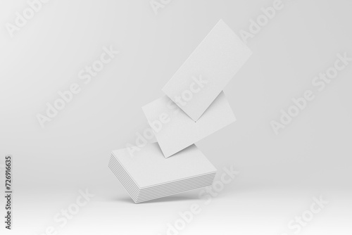 3d card mockup with minimal background for branding card