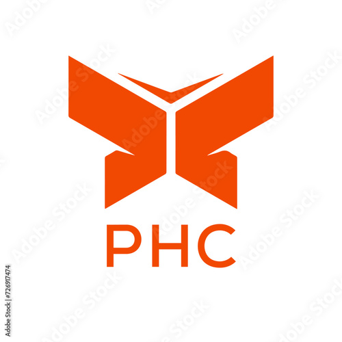 PHC Letter logo design template vector. PHC Business abstract connection vector logo. PHC icon circle logotype.
 photo