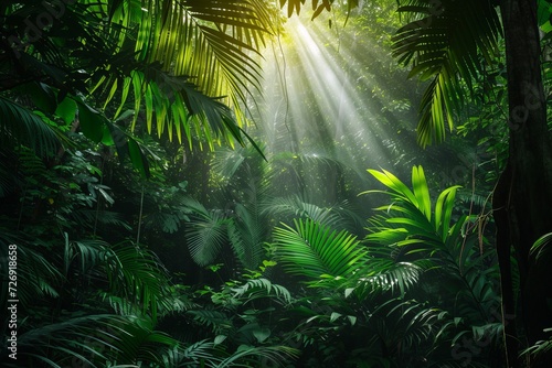 tropical forest in the jungle