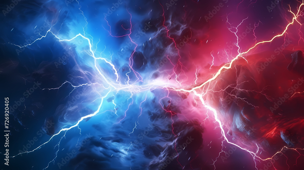 Lightning on the sky, gloomy ominous storm clouds background Lightning on the sky, gloomy ominous storm clouds background