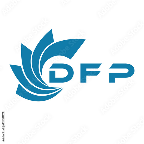 DFP letter design. DFP letter technology logo design on a white background. DFP Monogram logo design for entrepreneur and business