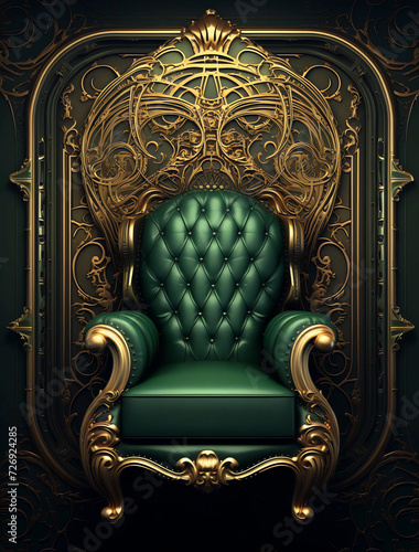 Gilded Green Book Covers,Printable Decorative Gilded Book Covers,KDP Cover Template
