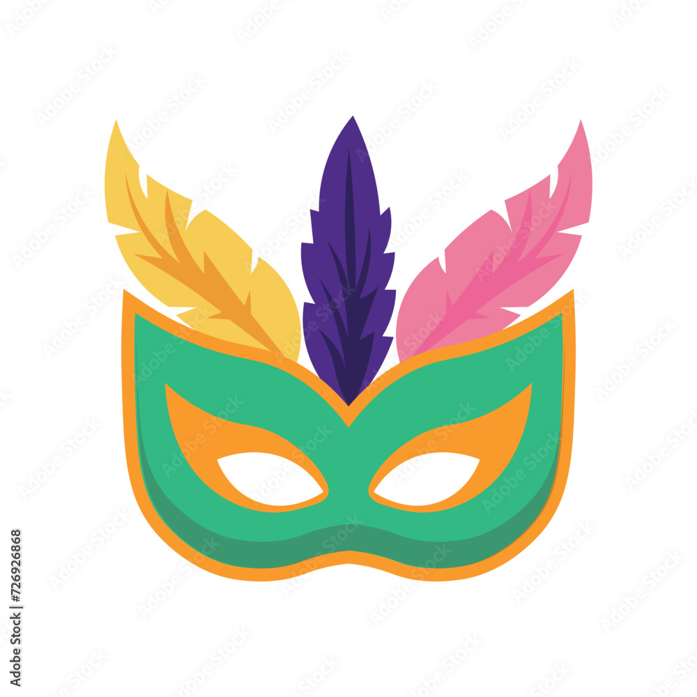 Mardi Gras Mask Illustration Mardi Gras Mask Illustration