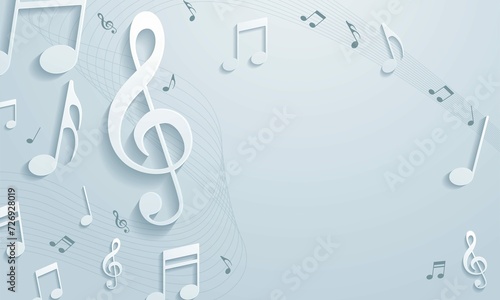 Vector Abstract Musical Background Vector Illustration