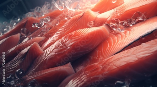 Fresh Salmon Fillets. A Culinary Canvas