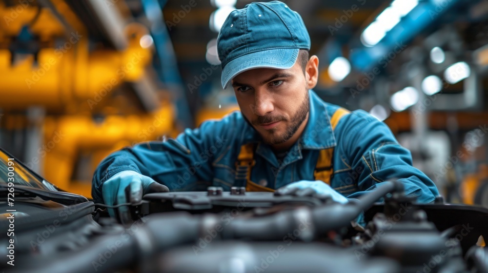 Mechanic car service auto garage in automotive mobile center. Technician workshop repair engine motor vehicles service mechanical engineering business. Mechanic car service auto garage in automotive mobile center. Technician workshop repair engine motor vehicles service mechanical engineering business.