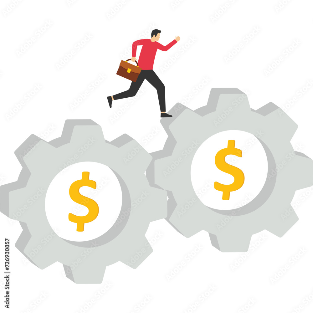 Holding gears for business and finance working, Vector illustration design concept in flat style
Holding gears for business and finance working, Vector illustration design concept in flat style