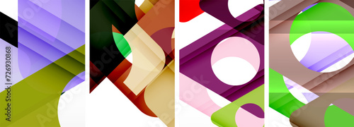 Abstract background set, showcasing a dynamic interplay of triangles. Fusion of modern design and geometric allure