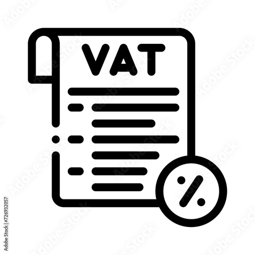 vat line icon