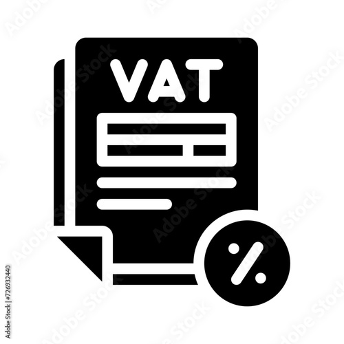 vat glyph icon