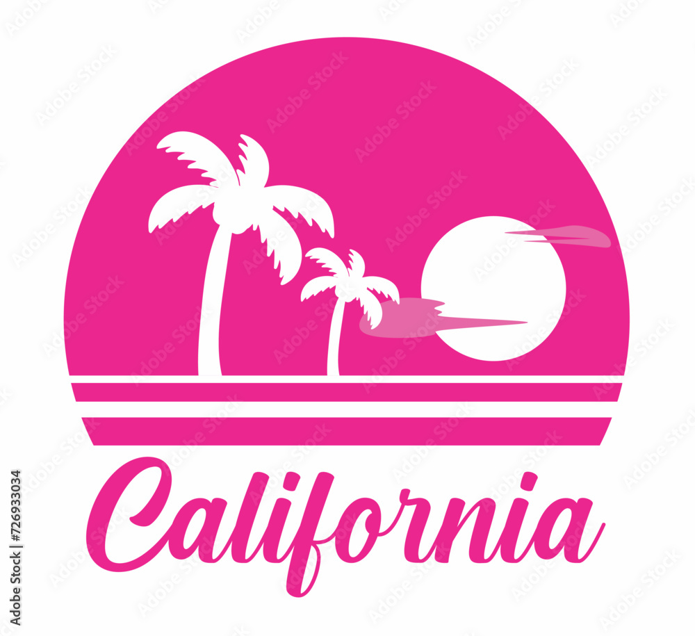 Naklejka premium California state united states of america