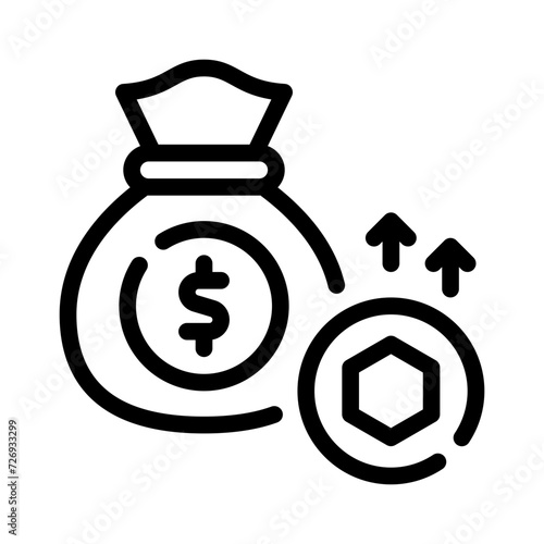 expensive line icon
