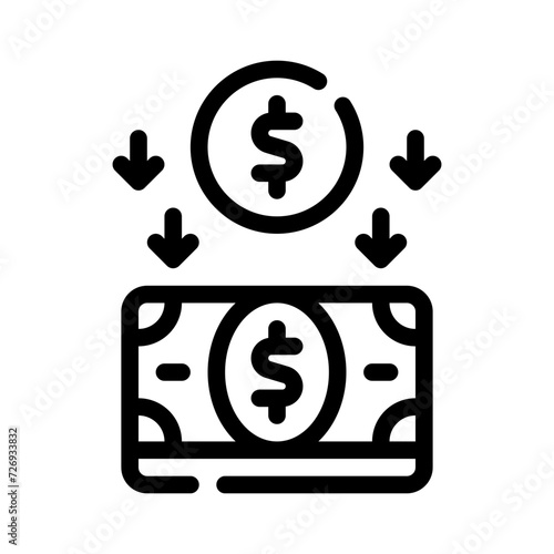 bankruptcy line icon