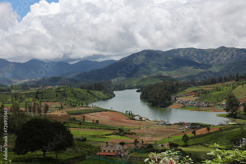 Ooty landscape a popular hill station in south India photo