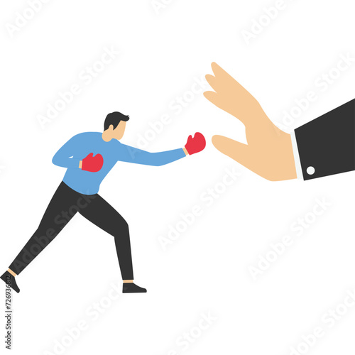 Business fight. Concept business vector illustration