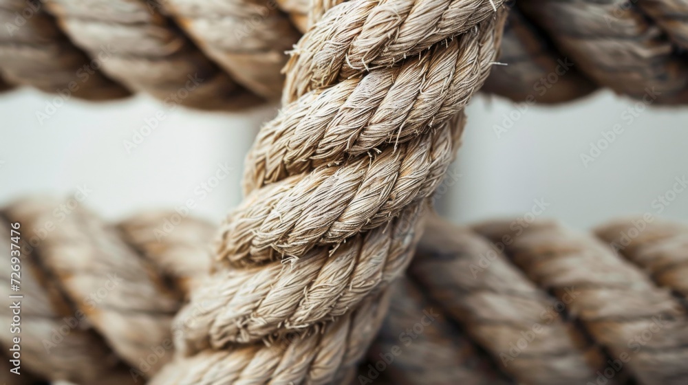 Closeup of old thick nautical rope. Heavy strong ropes background. Closeup of old thick nautical rope. Heavy strong ropes background.