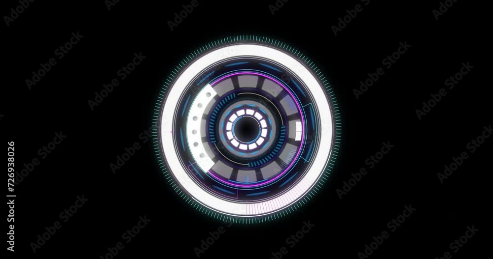 Animation of scope scanning over black background Animation of scope scanning over black background