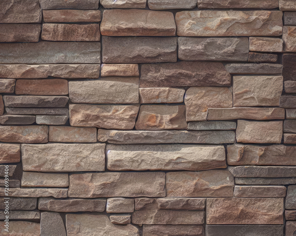 A seamless texture of rock walling material. A stone veneer that is applied to the walls of buildings A seamless texture of rock walling material. A stone veneer that is applied to the walls of buildings